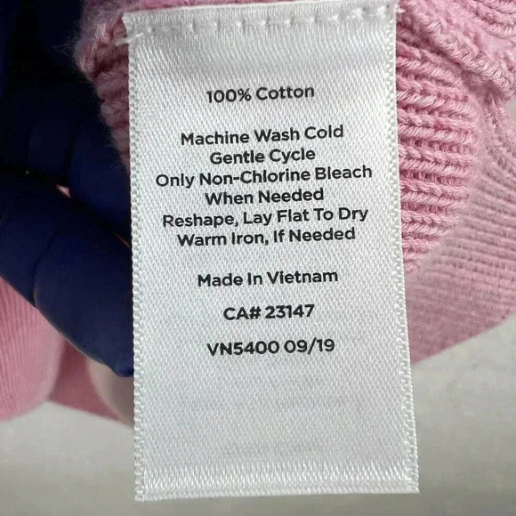 T by Talbots L Womens Sweater Orange Pink Ombre Striped Feminine Costal NWT - Picture 8 of 9